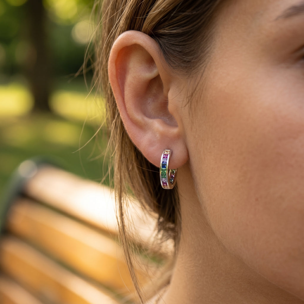 The Rainbow Prism Hoops