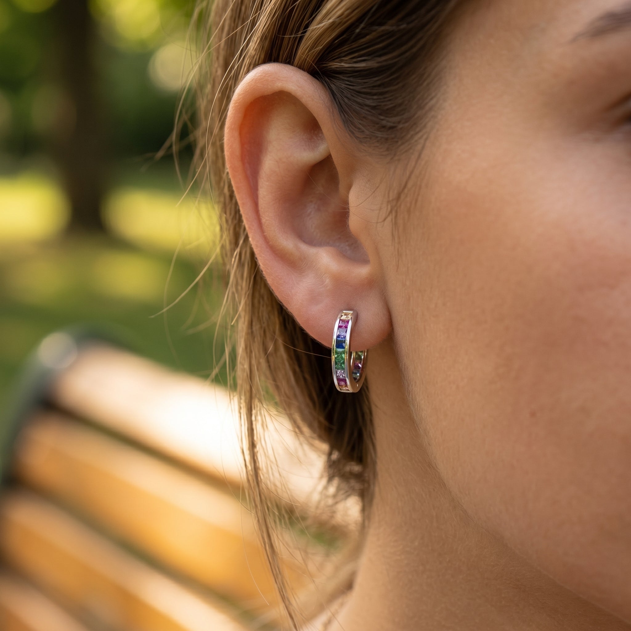 The Rainbow Prism Hoops