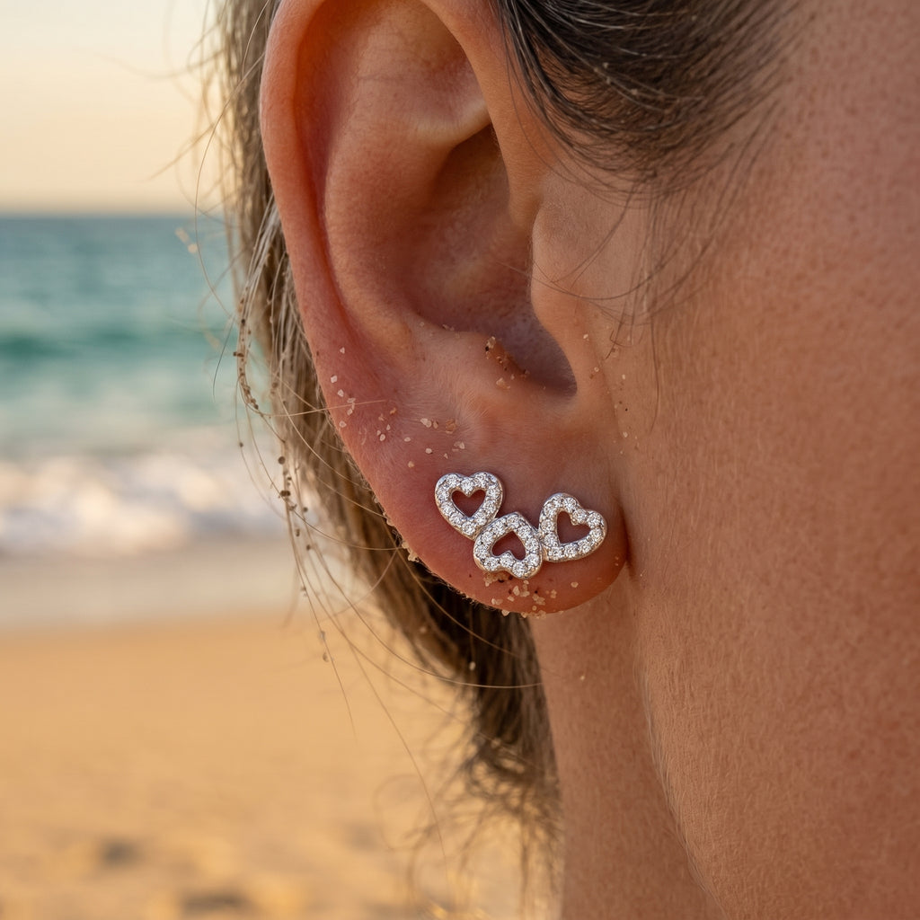 The Trio Amour Studs