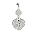 The Radiant Heart Lock Charm