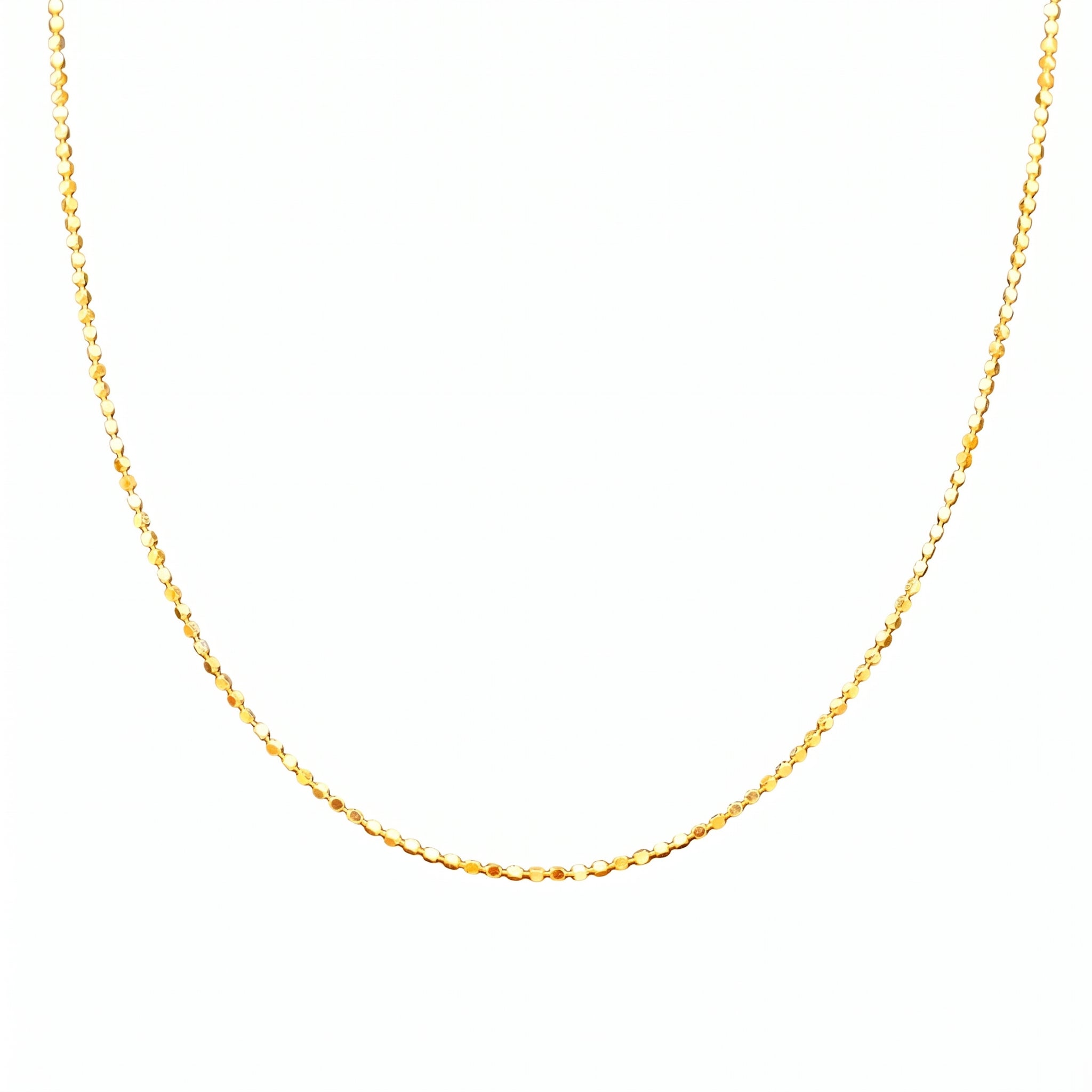 The Radiant Gold Bead Necklace