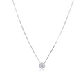 The Classic Solitaire Bezel Necklace