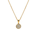 The Radiant Pavé Disc Necklace