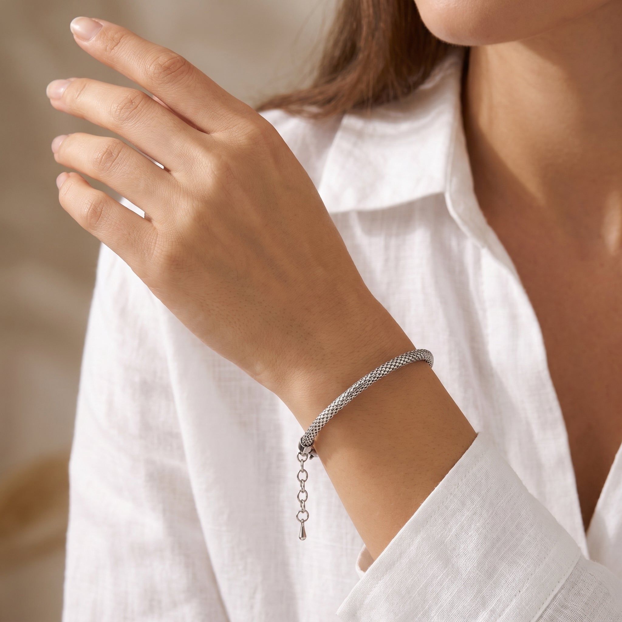 The Essential Silver Mesh Bracelet