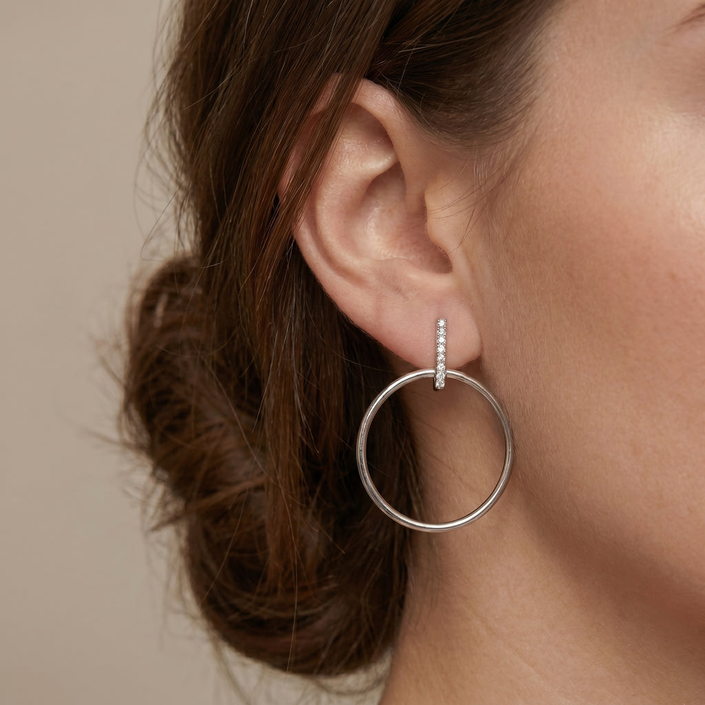 The Luminous Bar & Hoop Earrings