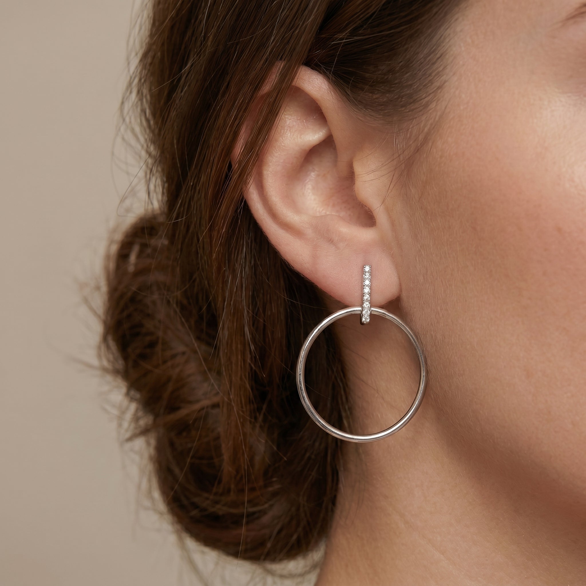The Luminous Bar & Hoop Earrings