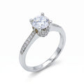 The Radiant Solitaire Pavé Ring