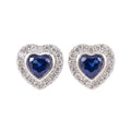 The Royal Heart Halo Studs
