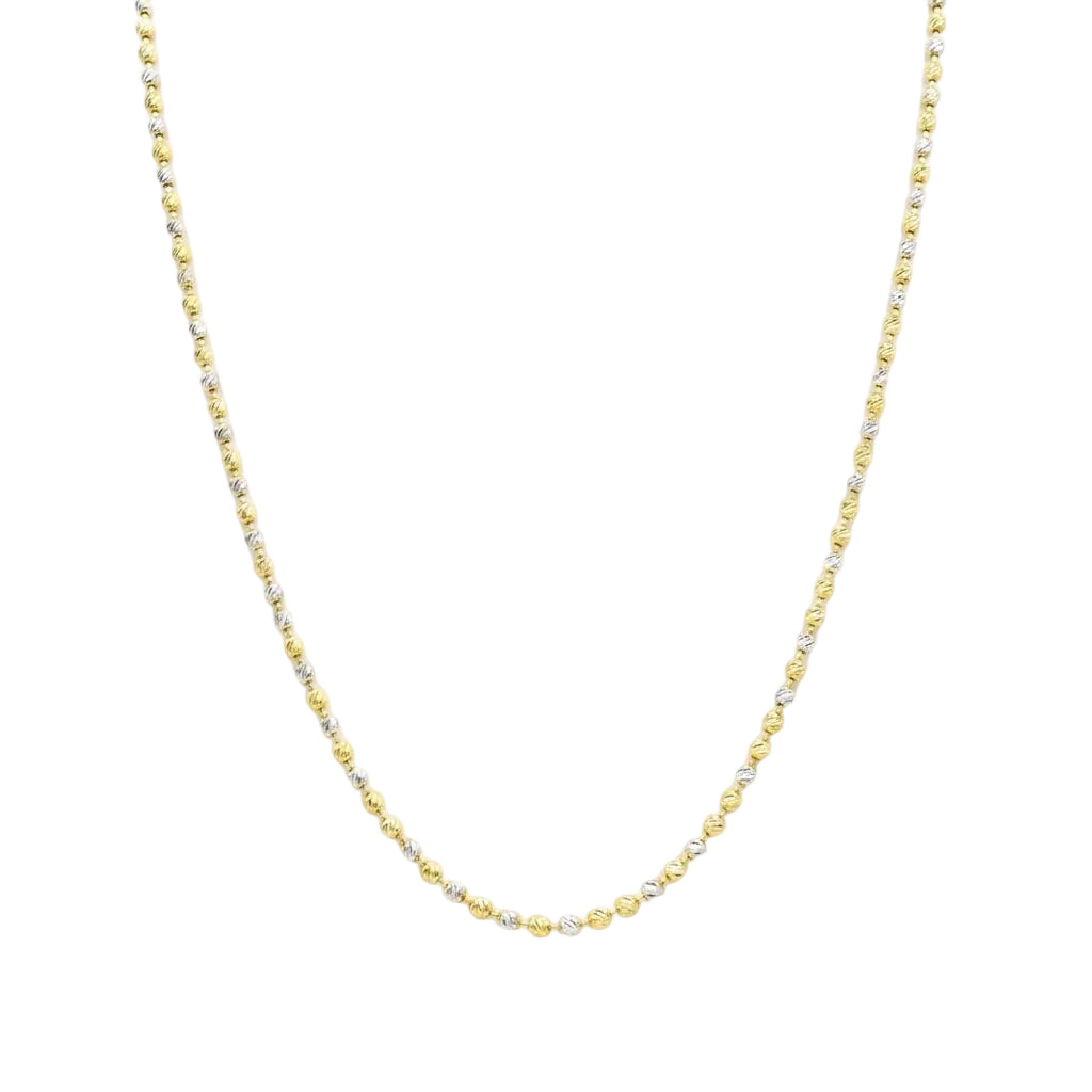 สร้อยคอ รุ่น2สีเม็ดเหลี่ยมตัดลาย Sparkle Two-Tone Necklace