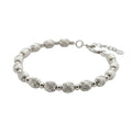 The Silver Ripple Orb Bracelet