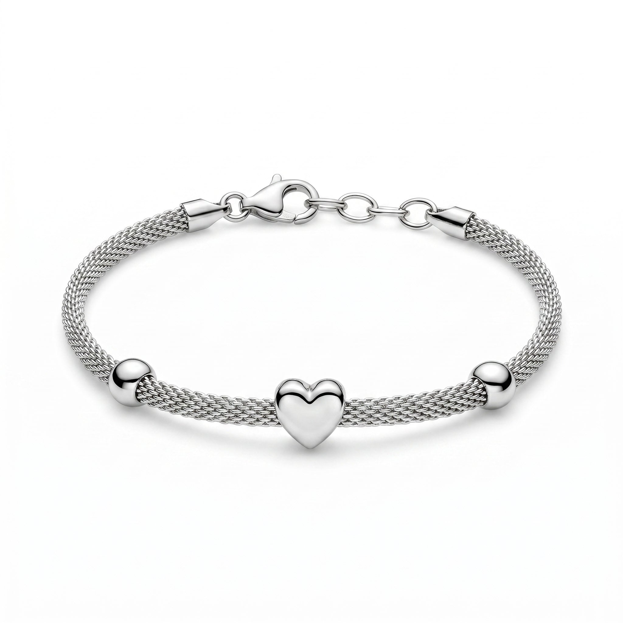 The Minimalist Heart Mesh Bracelet